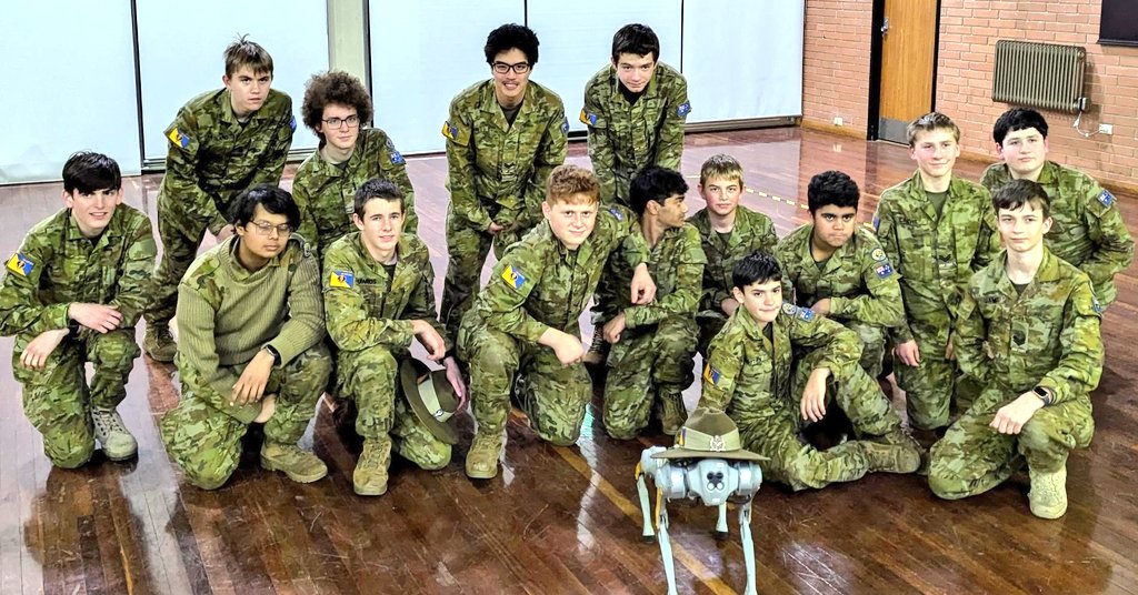 AUADRT's tweet photo. Our @AusAirForce and @AustralianArmy #DroneRacing Team pilots and Scout the RoboDog were out last night in #Adelaide with #AusArmyCadets #43Battalion, zooming and #STEM'ing.
Catch the pilots today at #ScienceAlive!
#SendIt!
@ChiefAusArmy @DGFLW_AusArmy @FORCOMDAusArmy @SEAC_ADF https://t.co/xuMHkt3jtZ