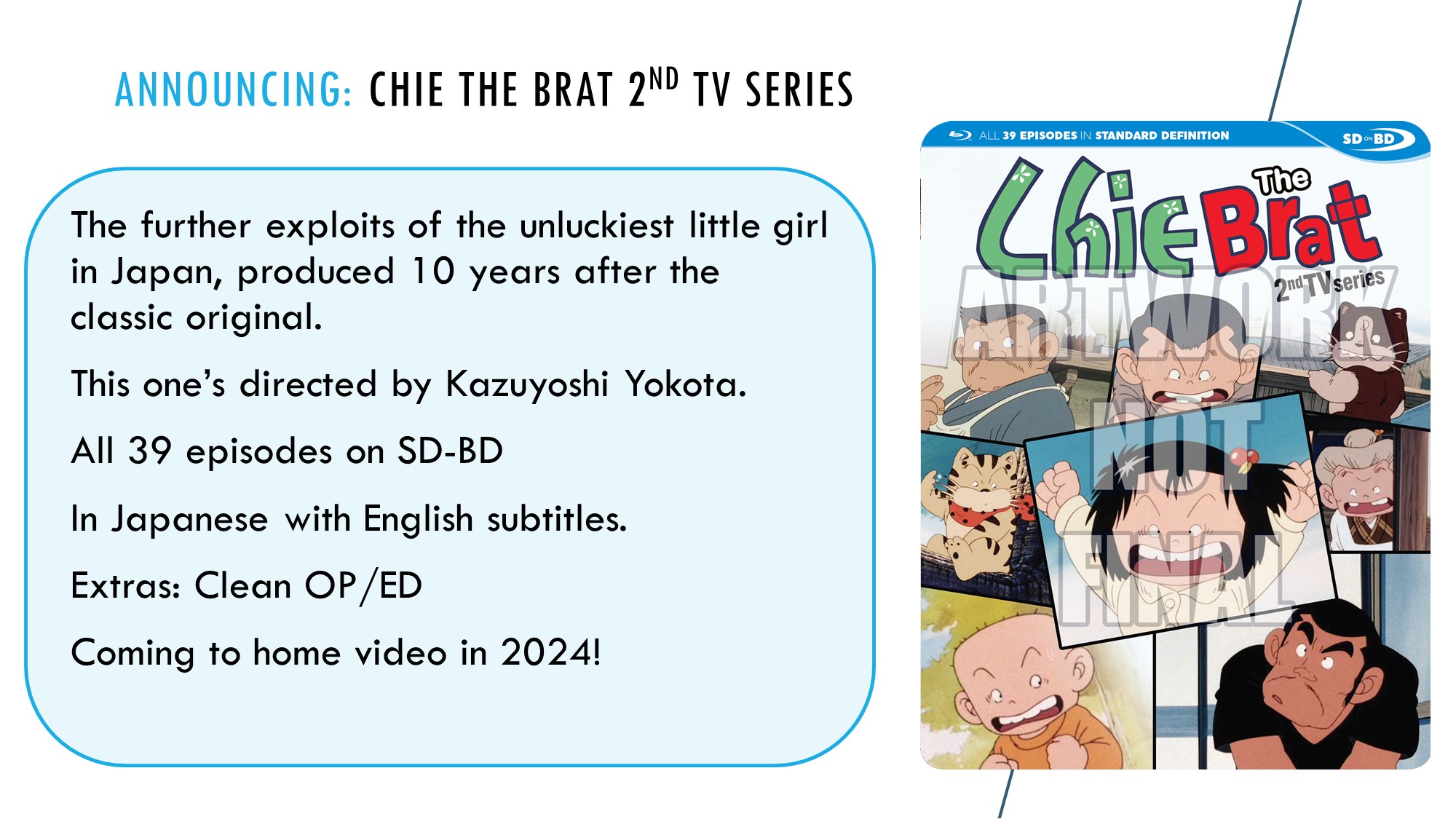 Discotek Media Chie the Brat – 3. TV-Serie, Visual