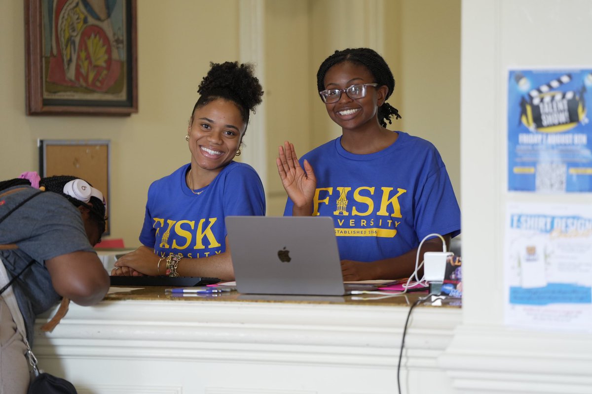 Fisk1866's tweet photo. You’re not just entering a University; you’re joining a legacy. Welcome to the yard, Class of 2028! Ready to make your mark? 🎓✨ https://t.co/WLIQDSzeyX