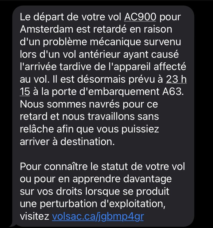 heyanctil_pui's tweet photo. @AirCanada, I’ve been waiting 48h at the hotel (the flight has been cancelled last Thursday). Get your shit together 😤 #tabarnack https://t.co/1UCjFV0A2o