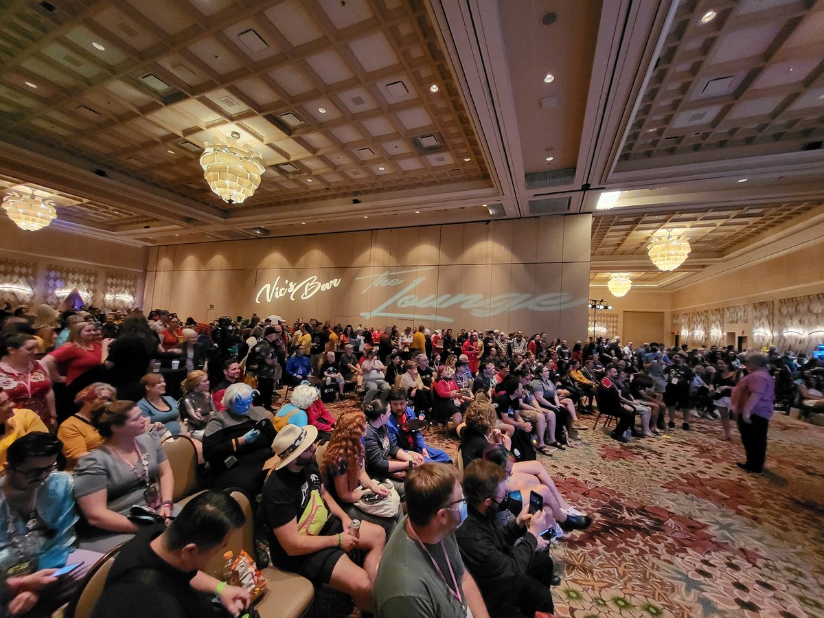 WOW! Largest turnout for a TREKtivism panel yet! Packed house! THANK YOU all so much for attending and sharing stories of incredible community work, your hope, and your joy! #STLV #TREKtivism