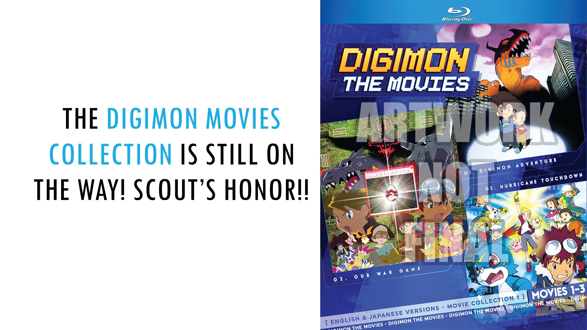 Discotek Media Digimon die Filme visuell