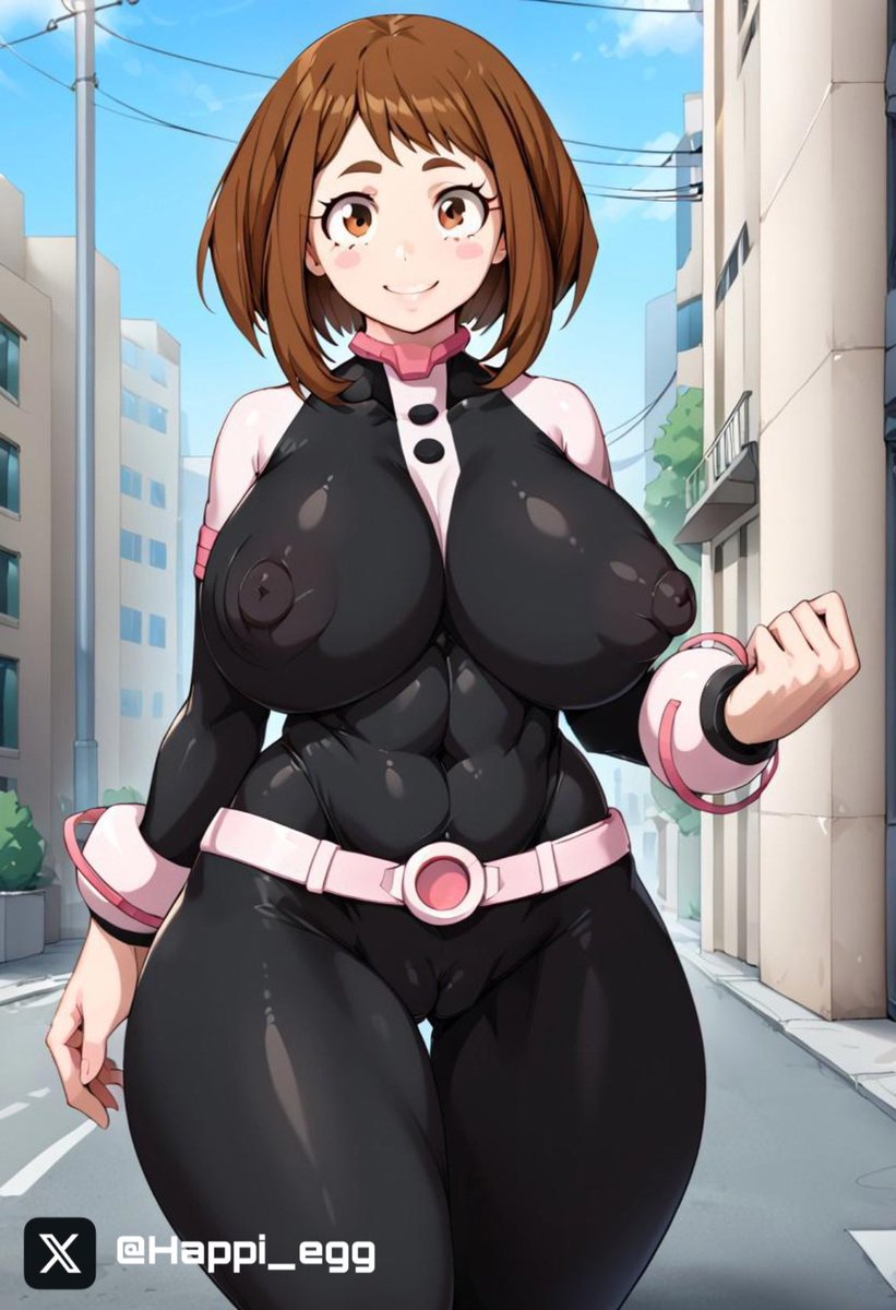 Happi_egg's tweet photo. ochako uraraka kunaboto style https://t.co/DWqdGUxseR