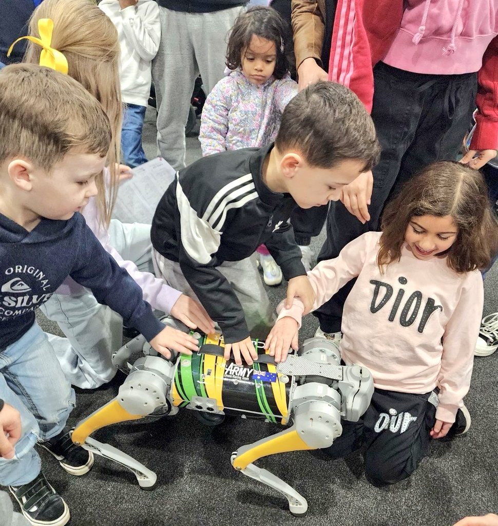 AUADRT's tweet photo. Hey #ADELAIDE, come learn #DroneRacing, about @AustralianArmy and @AusAirForce #drones, and meet #Scout our RoboDog! Today at #ScienceAlive!
#SendIt!
#RAdelaide
@HLCAusArmy @FORCOMDAusArmy
@DefenceScience @ADFCareers @ChiefAusArmy @SEAC_ADF @RAAF_ACAUST @RAAF_ACWOFF https://t.co/lvNUHPi7Ur