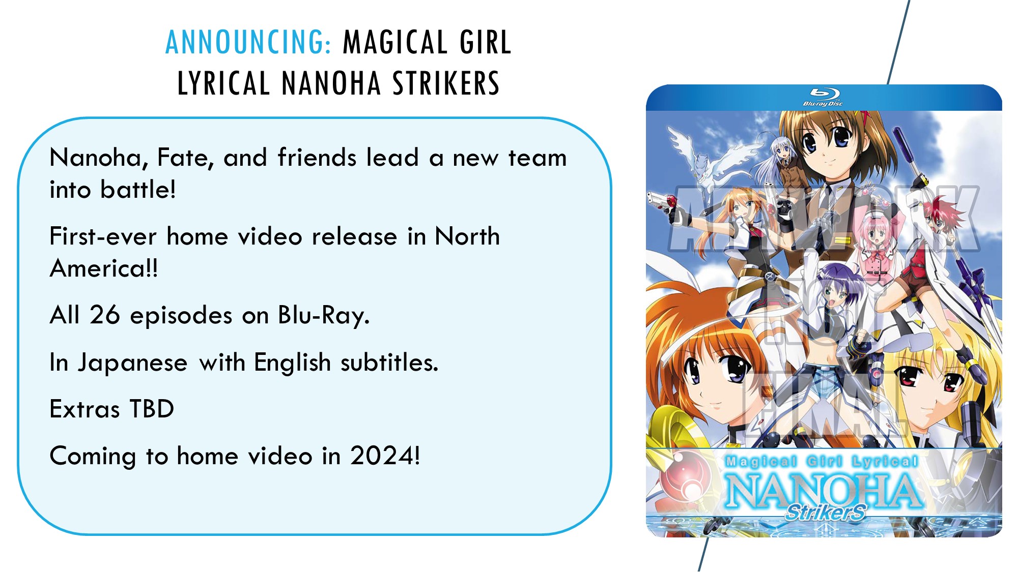 discotek media magisches mädchen lyrisch nonoha strikers visuell