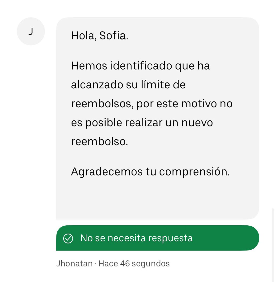 _SofiaCG_'s tweet photo. @UberEats se equivocan en los pedidos y resulta que la afectada tengo que ser yo? Me enviaron un pedido equivocado y esta es su respuesta? No es posible que no puedan dar una solución tan simple como enviar el artículo por el que pagué y listo! https://t.co/BNUrsvegzI
