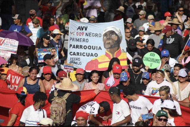 SomosReservaAct's tweet photo. #3Ago Gran marcha de la VICTORIA, en apoyo al Presidente @NicolasMaduro. ¡Venezuela quiere PAZ!.

#Caracas
#NicolasPresenteYFuturo #Patria #NoAlfascismo #Venceremos. https://t.co/ZTkQ1UMTv9