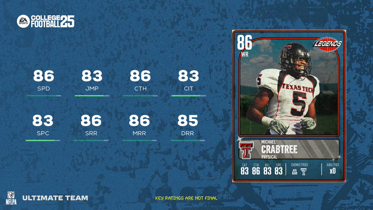EASPORTS_CUT's tweet image. &quot;He&apos;s going for the corner.....He&apos;s got it!&quot;
&quot;Crabtree...Pulls free!&quot;

Legends Vol 3. launches tomorrow! #CFB25