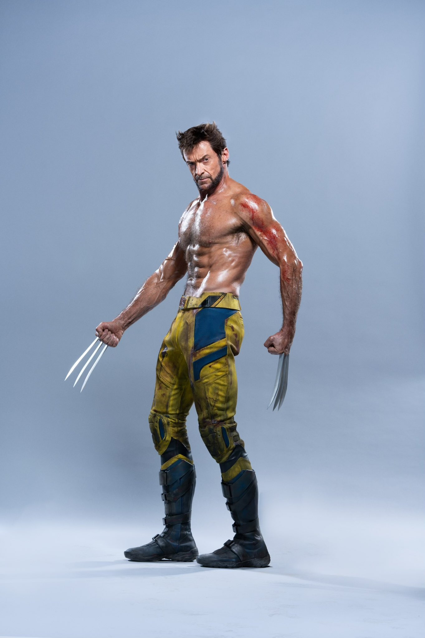 Cosmic Marvel on X: “New look at Hugh Jackman as #Wolverine in 