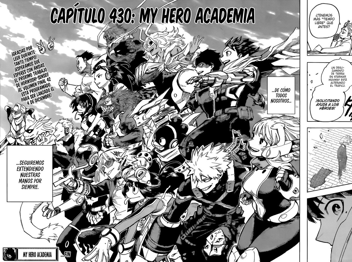 CrystalTogata's tweet photo. Será duro para mi despedirme de MHA definitivamente cuando animen el final. He estado con esta obra 6 de sus 10 años de emisión. Le tengo mucho cariño y es uno de mis animes favs. El final sacudió mi corazón, ver a Deku como maestro, después volver a ser héroe con sus amigos... https://t.co/zDaYrwwXqO