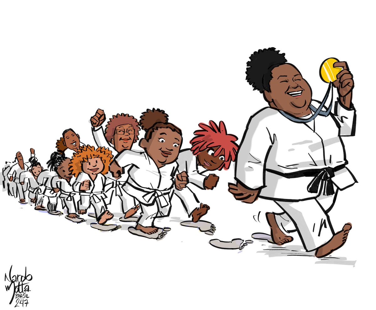 A bia não ganhou só uma medalha hoje. Ela mudou o  futuro de milhares de crianças que ainda nem sabem disso

tirinha do Nando Motta 🥹🤏