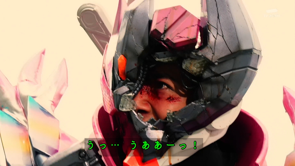 マスク割れはいいものだ #nitiasa #仮面ライダーガッチャード 