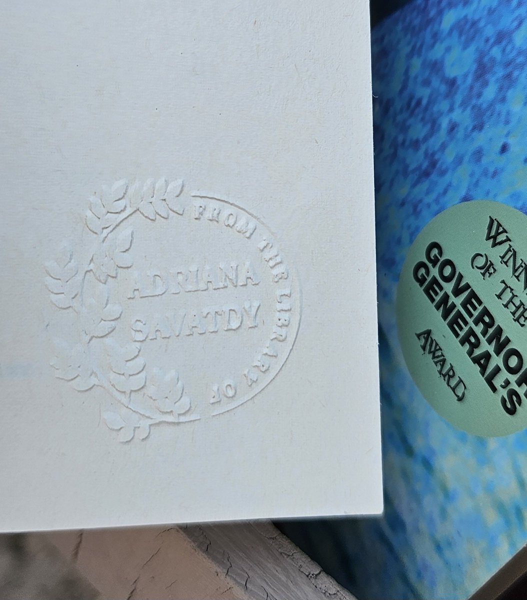 ReadTrouble's tweet photo. The embossed seal I ordered has arrived. Something I'll add to the books 📚 from my personal collection and leave in GEL for someone to find.
#LittleFreeGEL #GrapeEscapeLibrary #GELyyc #ReadTrouble #LittleFreeLibrary
#booksharing #yyc #LittleFreeYYC #LFLYYC #books @LtlFreeLibrary https://t.co/oR47L2xayZ