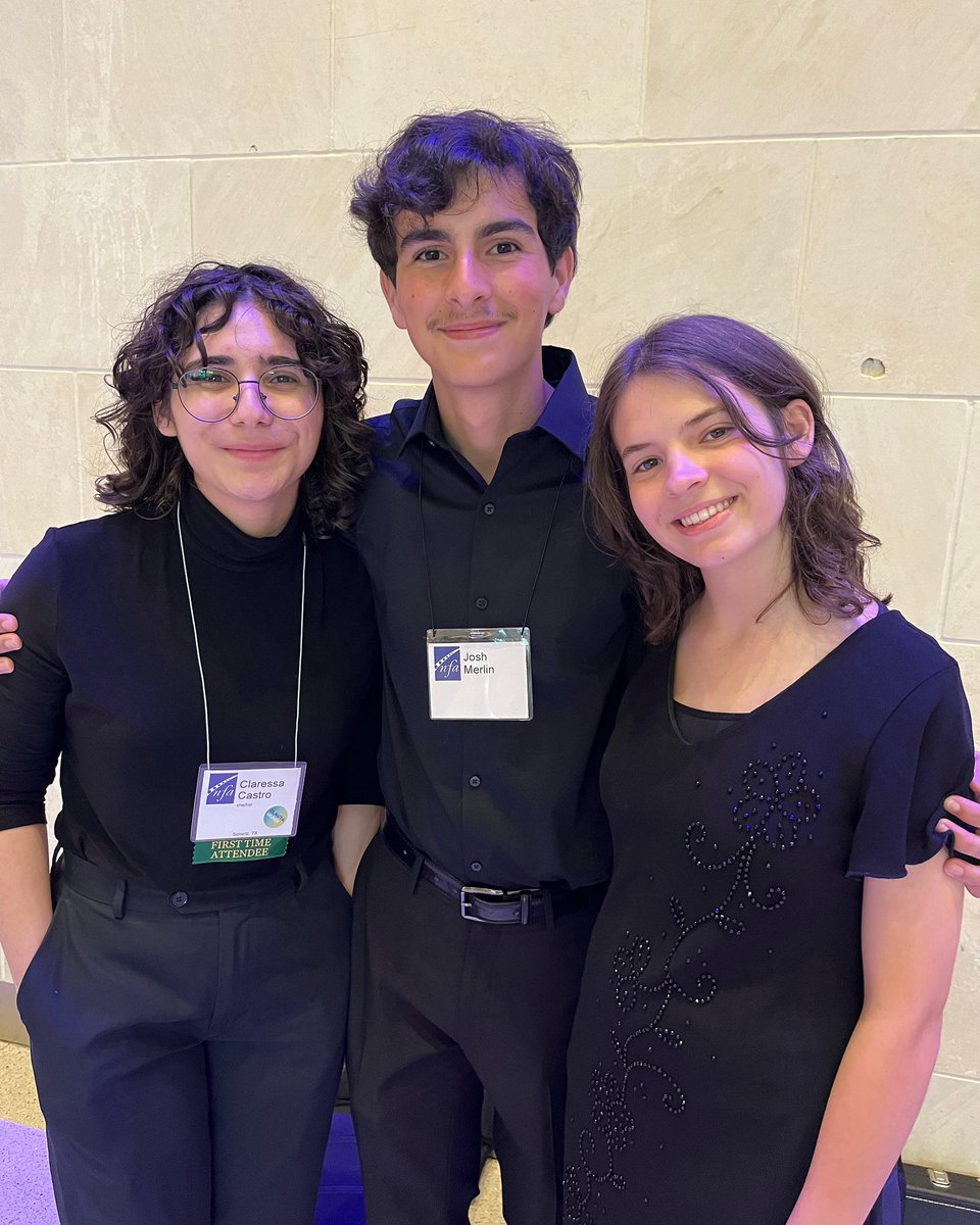 Former and current drum majors performing with the San Antonio Youth Flute Choir at the National Flute Association Closing Youth Flute Day Concert.