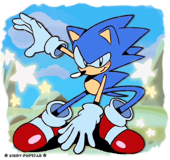My Sonic art from July 2024 summary 