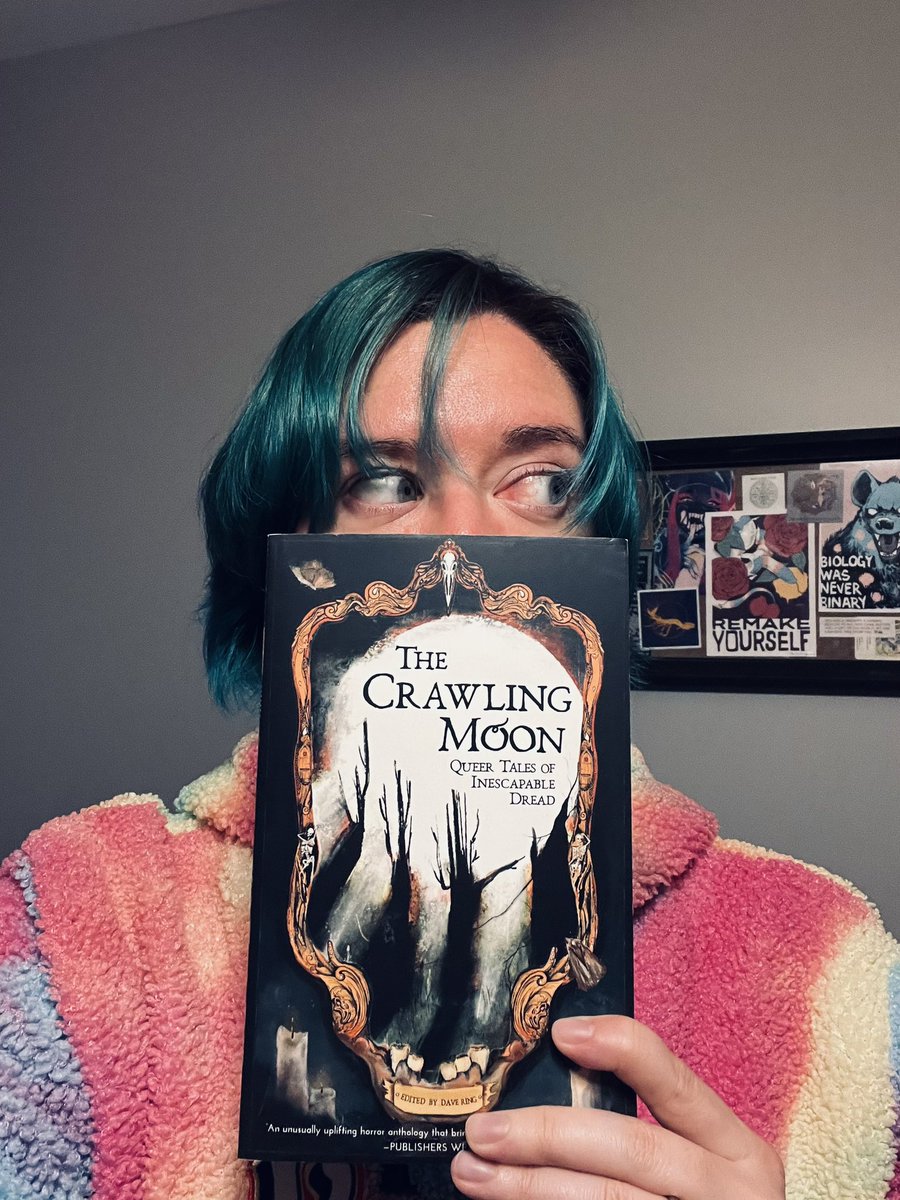 IT’S HERE MY COPY IS HERE!!!
<a href="/slickhop/">[dave ring]</a> did such an incredible job putting this book together. Cronan Kobylak’s cover art is even more amazing in person, and I am so grateful to <a href="/MSpencerDraws/">Matt 🏳️‍🌈</a> for these beautiful illustrations. I can’t wait to read everyone’s stories!!!!