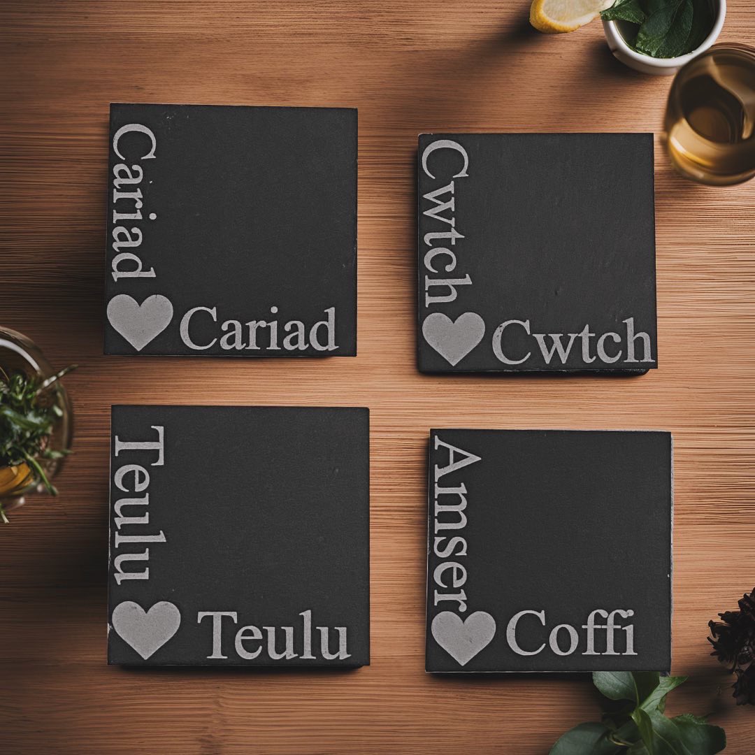 SlateValleyUK's tweet photo. Our new WELSH themed slate coasters are available now on our Etsy shop! 
🩶🏴󠁧󠁢󠁷󠁬󠁳󠁿❤️
#slate #swansea #cardiff #wrexham #newport #cymru #wales #gift #slatevalley #cymraeg https://t.co/dmkYZzjUhT
