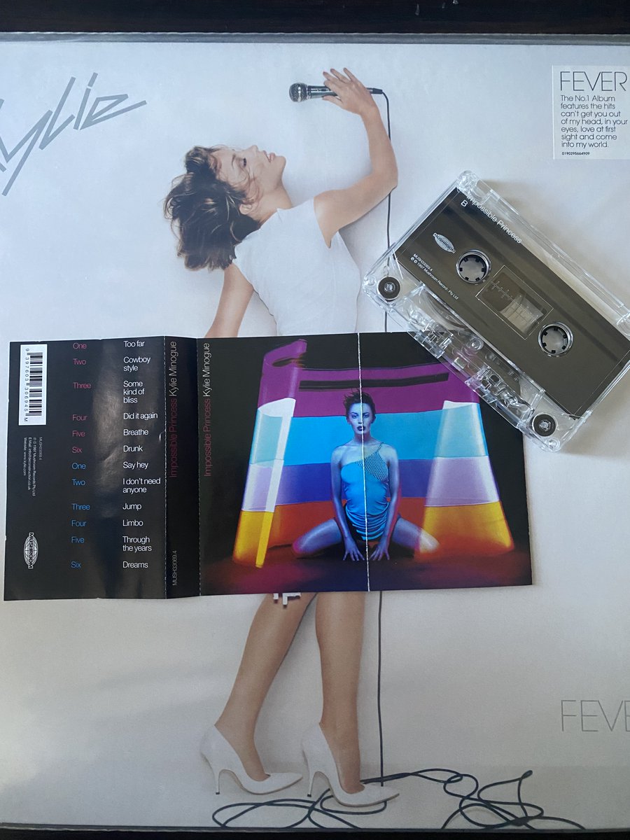 AndySkob's tweet image. After stupidly not buying the Oz Kylie Impossible Princess cassette back in '98, I finally got my hands on one from ebay. Some Kind of Bliss is still 1 of my favs. #KylieMinogue #impossibleprincess
#deConstruction #somekindofbliss #diditagain #breathe #cowboystyle #toofar