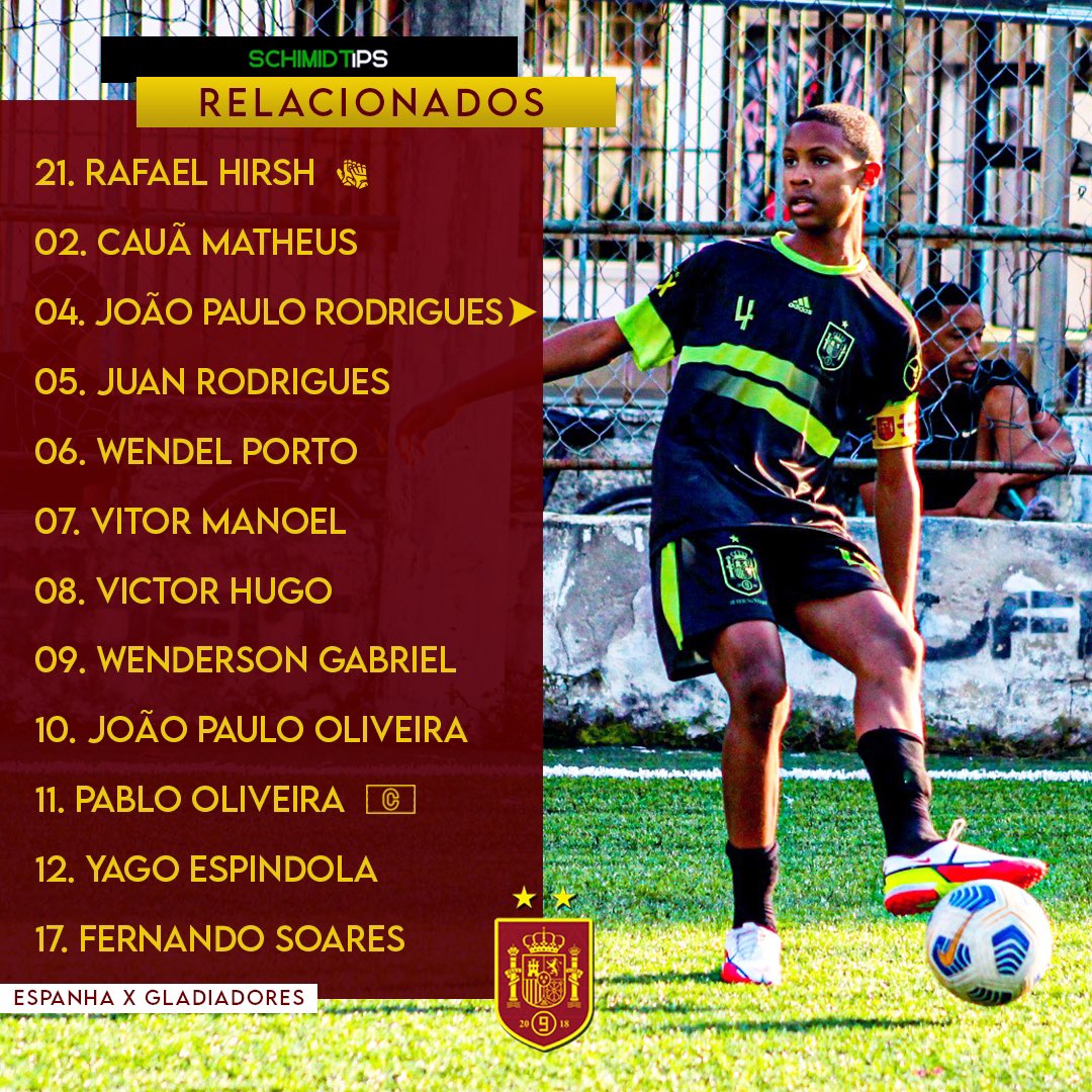 EspanhaSG's tweet photo. ⚔️ Com o apoio de @schimidtips, a Espanha volta a campo pela 2ª rodada da Liga AN em busca da segunda vitória e a liderança isolada da competição. 

🫡 Foco na missão! Vamos pra cima! https://t.co/c5HU6VdFVH