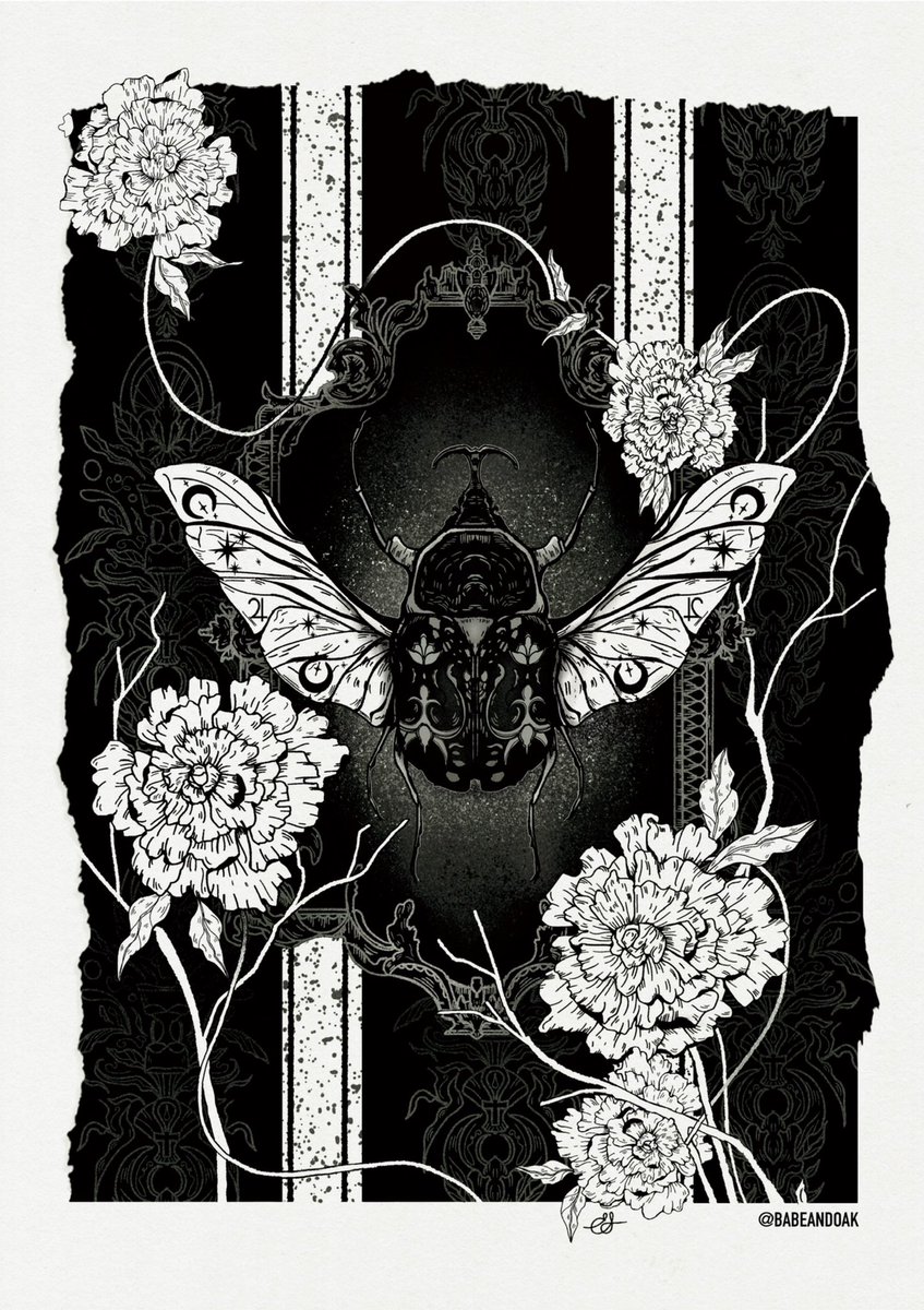babeandoak's tweet photo. @iloda_19 Thanks for hosting 🖤🖤

I’m Élle - I’m an illustrator and surface pattern designer based near Toronto and I draw a lot mythology and occult history

#ArtistOnTwitter #horror https://t.co/9kAY7vryE3