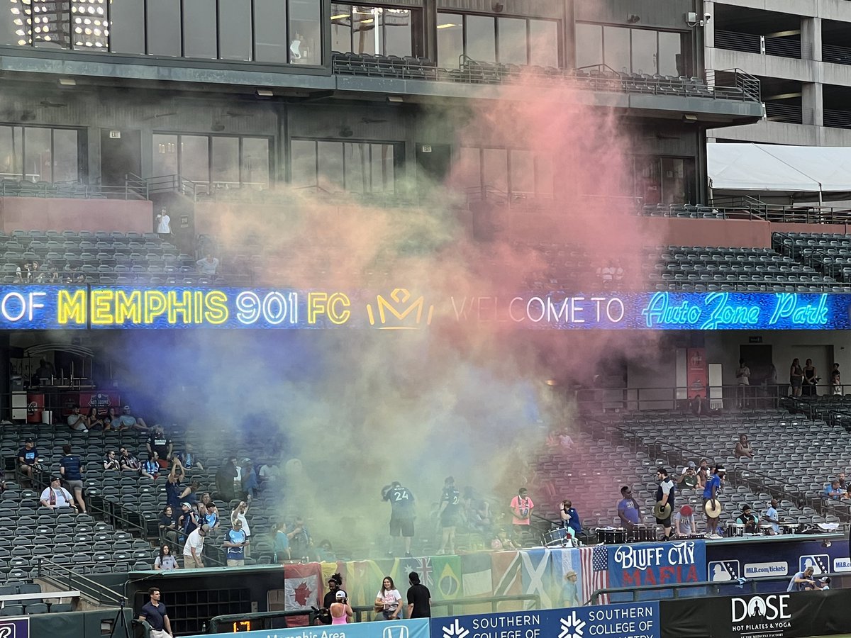 CadenHartmanOne's tweet photo. College night at @Memphis901FC tonight. I’m in town for the @RhodesLynxMSOC ID camp tomorrow. @RhodesCollege @NCAASoccer @NCAADIII @ncsa @NcsaSoccer #ncaad3 #soccer https://t.co/BchdNAFJhe