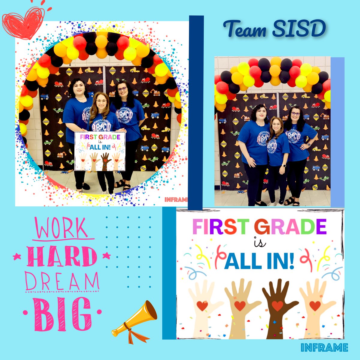 Valerie Torres (@vtorres_bmes) on Twitter photo First Grade is All In this year! We can't wait to meet all our scholars on Monday! It's going to be an ✨️AWESOME ✨️ year! #TeamSISD #PatriotPrideComesFromInside #ALLIN <a href="/CDelgadill_BMES/">Cathy Delgadillo</a> M. Vasquez First Grade is All In this year! We can't wait to meet all our scholars on Monday! It's going to be an ✨️AWESOME ✨️ year! #TeamSISD #PatriotPrideComesFromInside #ALLIN <a href="/CDelgadill_BMES/">Cathy Delgadillo</a> M. Vasquez