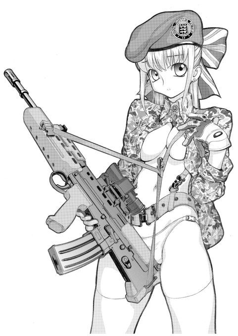 #このタグを見た人は黙って銃を持ったキャラを貼れ 