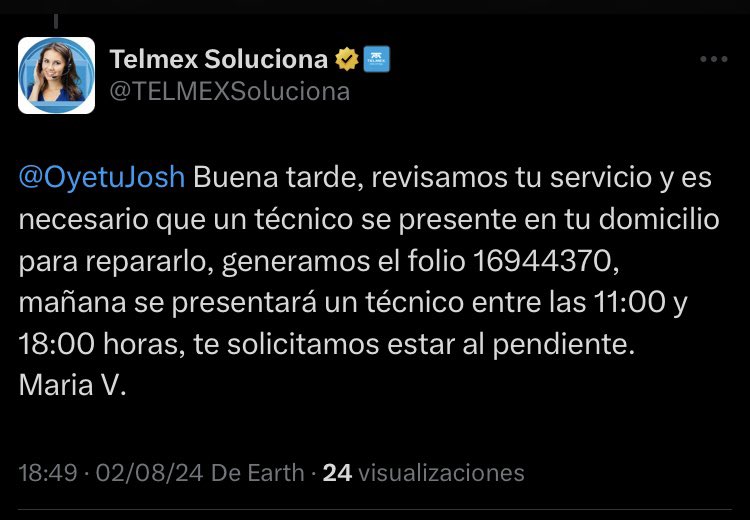 OyetuJosh's tweet photo. Jamás que vinieron a reparar el servicio de Internet.  Que súper pésimo servicio @Telmex  @TELMEXSoluciona  llevo 4 días sin internet. https://t.co/hi1BvXjd91