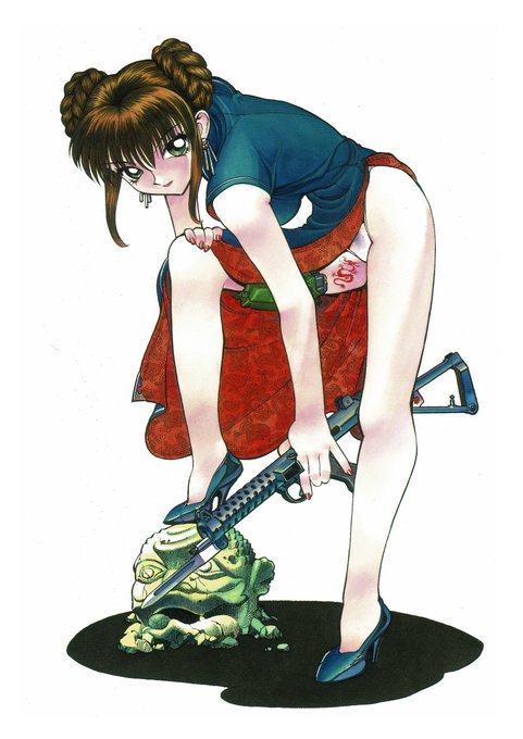 #このタグを見た人は黙って銃を持ったキャラを貼れ 