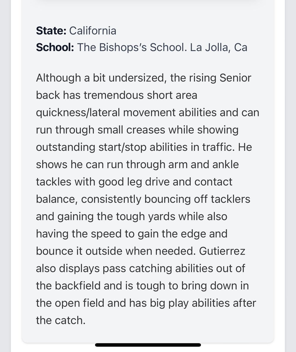 Thank you <a href="/PGregorian/">Paul Gregorian</a> for the write up. I’ve been grinding this summer! Surrounded by great coaches and great  teammates, it’s gonna be a monster season! <a href="/BishopsFootball/">Bishop's Football</a> <a href="/KSimonds5/">Kohl Simonds</a> <a href="/slicknickricc5/">Nick Ricciardulli</a> <a href="/PrepRedzoneCA/">Prep Redzone California</a> <a href="/PrepRedzone/">Prep Redzone 🏈</a> <a href="/Daygofootball/">San Diego Football</a> <a href="/sdfootball/">Ray from SDFN</a> <a href="/SDFBRecruits/">San Diego High School Football</a>