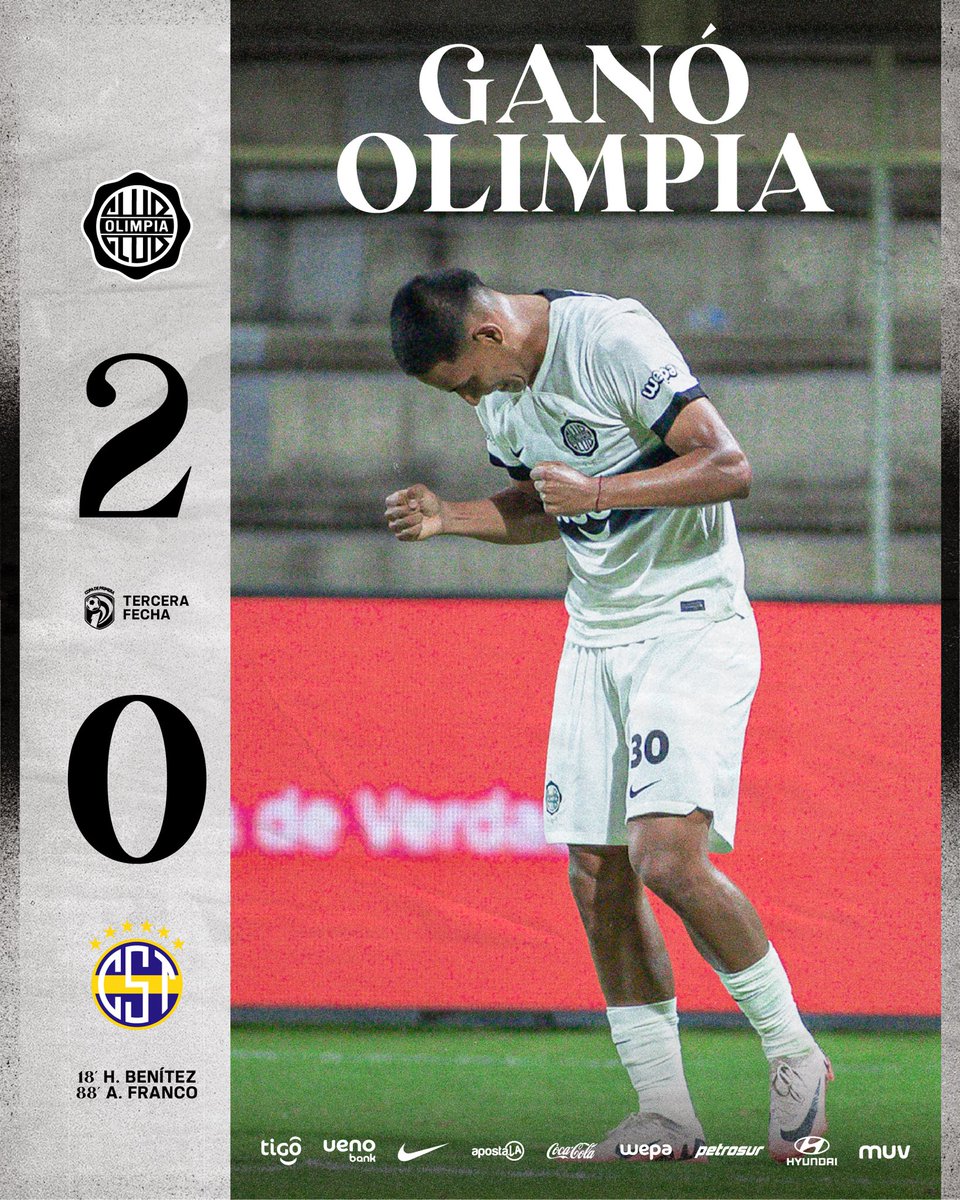 elClubOlimpia's tweet photo. 💪🏼 ¡GANÓ #𝗢𝗟𝗜𝗠𝗣𝗜𝗔! 🤍🖤🤍 https://t.co/vdzjcNS0zJ