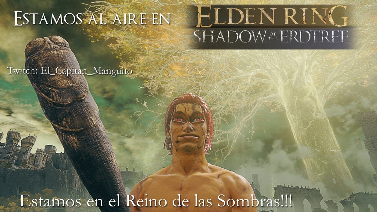 CapitanManguito's tweet photo. Una nueva aventura en Elden Ring Shadow of the Erdtree!!! Ven a ver!!!

#GameStreaming #StreamerCommunity #ELDENRING #twitch #TwitchStreamers #Mexico #DLCdeEldenRing #EldenRingDLC #twitchstreaming #9thgaming #StreamersHispanos #twitchgamer #Gaming #ShadowoftheErdtree #Xbox #games https://t.co/gpU4wovv3W