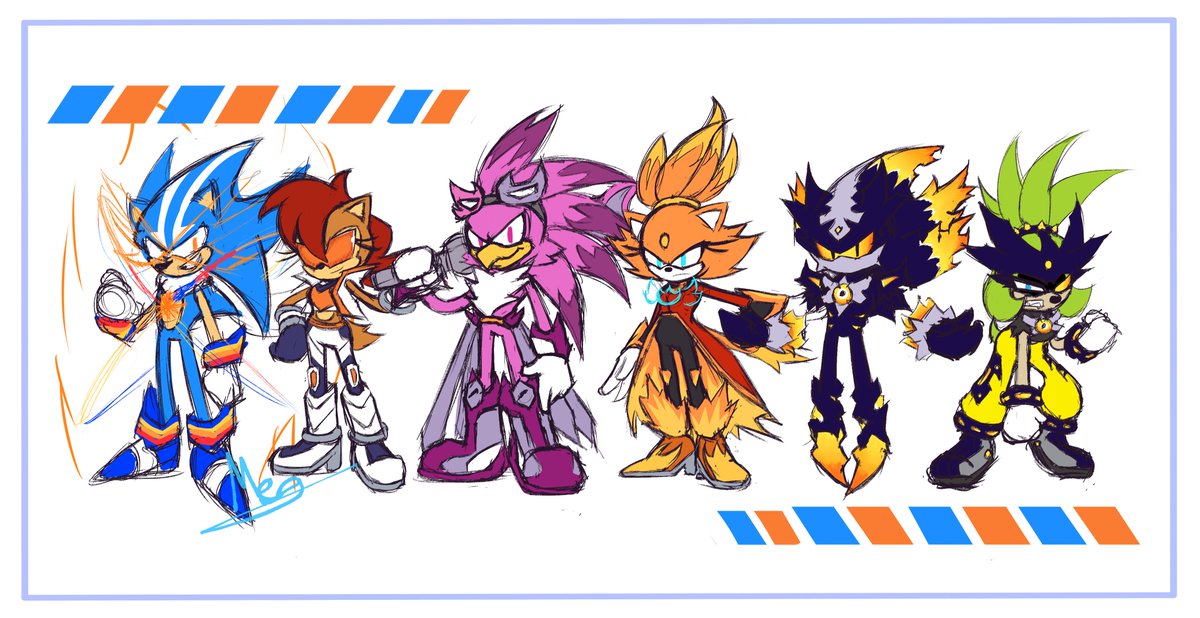 MegasCraig's tweet photo. I made more Sonic X Gotchard concepts https://t.co/2XHzw7uoWS