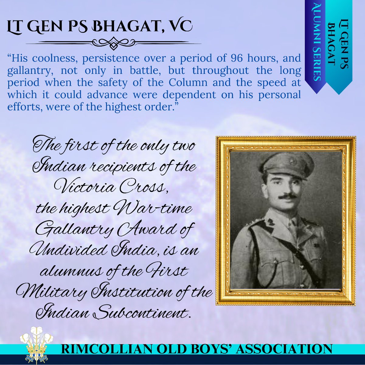 Lt Gen PS Bhagat #rimc #IndianArmy