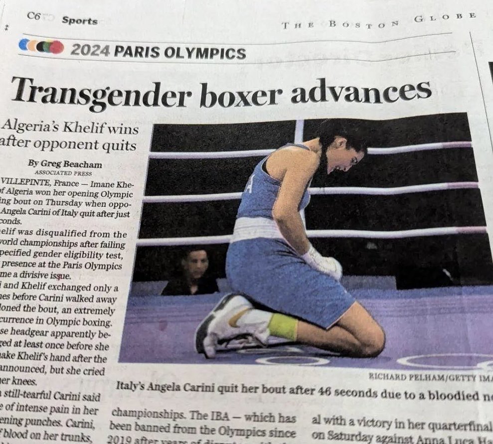 QasimRashid's tweet photo. Olympic racism at @BostonGlobe is truly remarkable.

Watching a white man win bronze is “euphoric.”

But a Black woman “settles” for Silver. 

A white woman body shamed is “growing the sport”

But an Arab woman body shamed means pile on misinformation

Legacy media is failing us https://t.co/1xrAZmOyLr