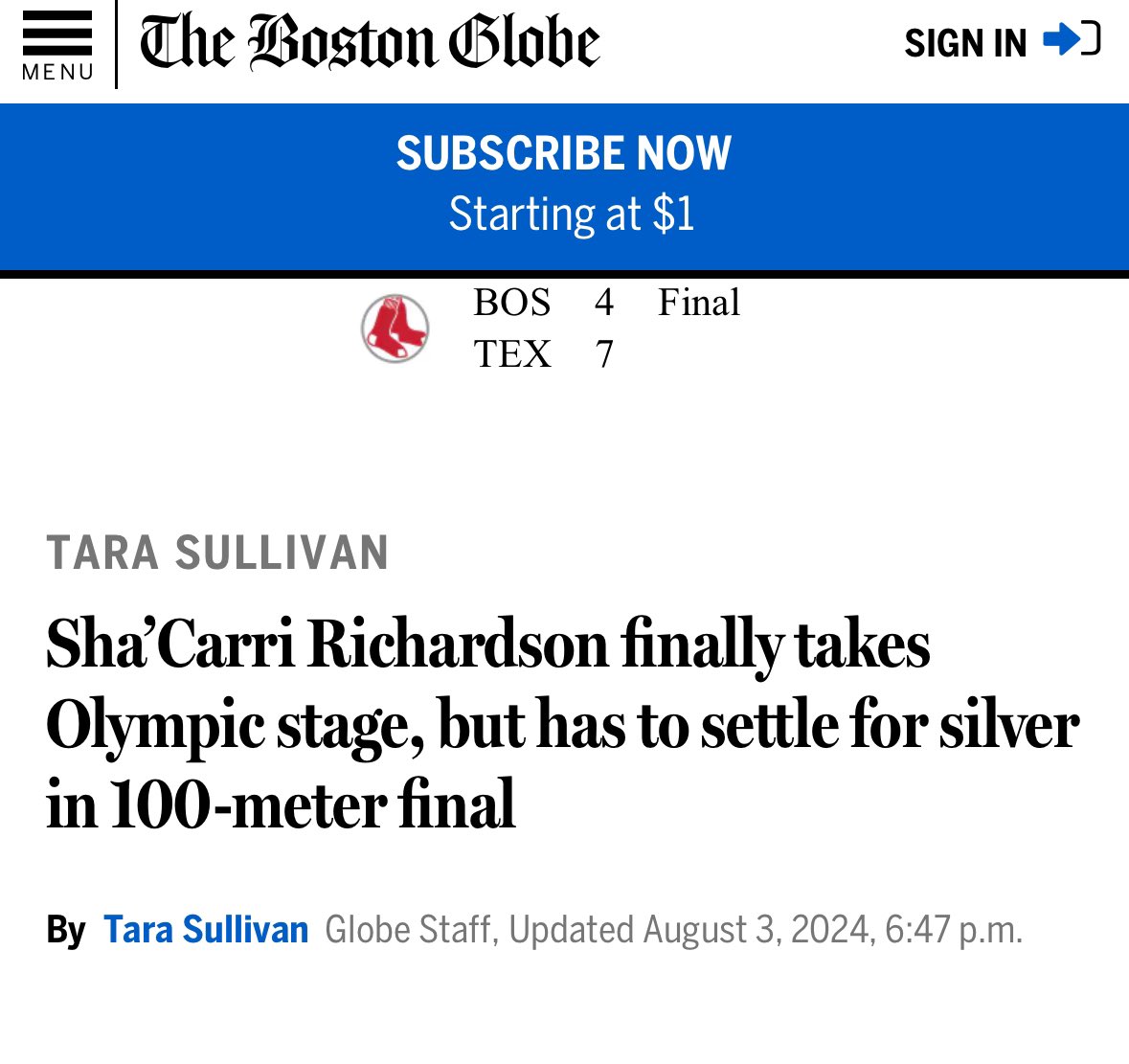 QasimRashid's tweet photo. Olympic racism at @BostonGlobe is truly remarkable.

Watching a white man win bronze is “euphoric.”

But a Black woman “settles” for Silver. 

A white woman body shamed is “growing the sport”

But an Arab woman body shamed means pile on misinformation

Legacy media is failing us https://t.co/1xrAZmOyLr