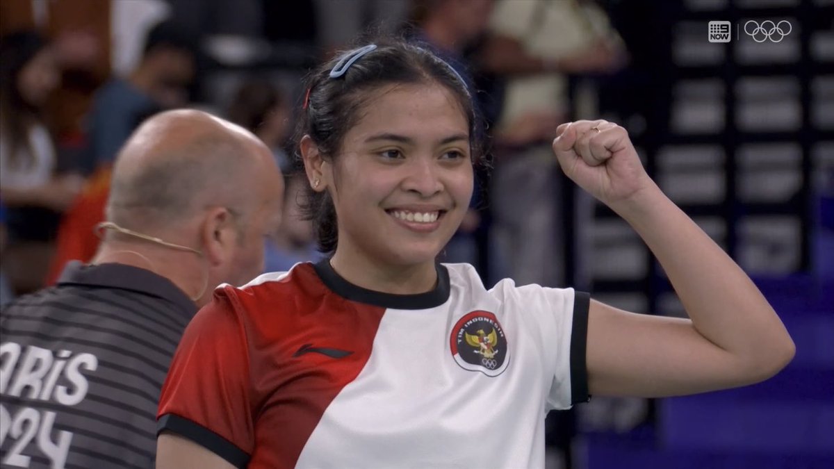 SiaranBolaLive's tweet photo. Jangan terlewat Semifinal WS #Paris2024 SIANG INI!! 
GREGORIA MARISKA TUNJUNG vs AN SE YOUNG
K.O 13.30 WIB
Vidio / Streaming via @BadmintonLive1 

APAPUN HASILNYA, YANG KAMU LAKUKAN LUAR BIASA JORJI!!
TUNTASKAN!! JORJI BISA!! JORJI PASTI BISA!! 🎊🎉🪅🎆🎇 https://t.co/X3s7zXuvgv
