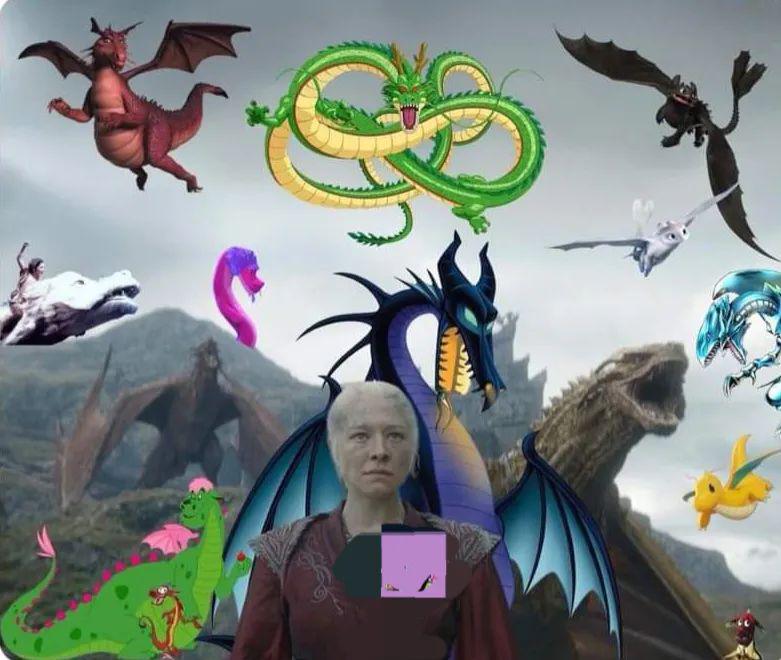 Dragões estão se juntando para declarar apoio a Rhaenyra Targaryen, a Rainha Legítima do trono de ferro.