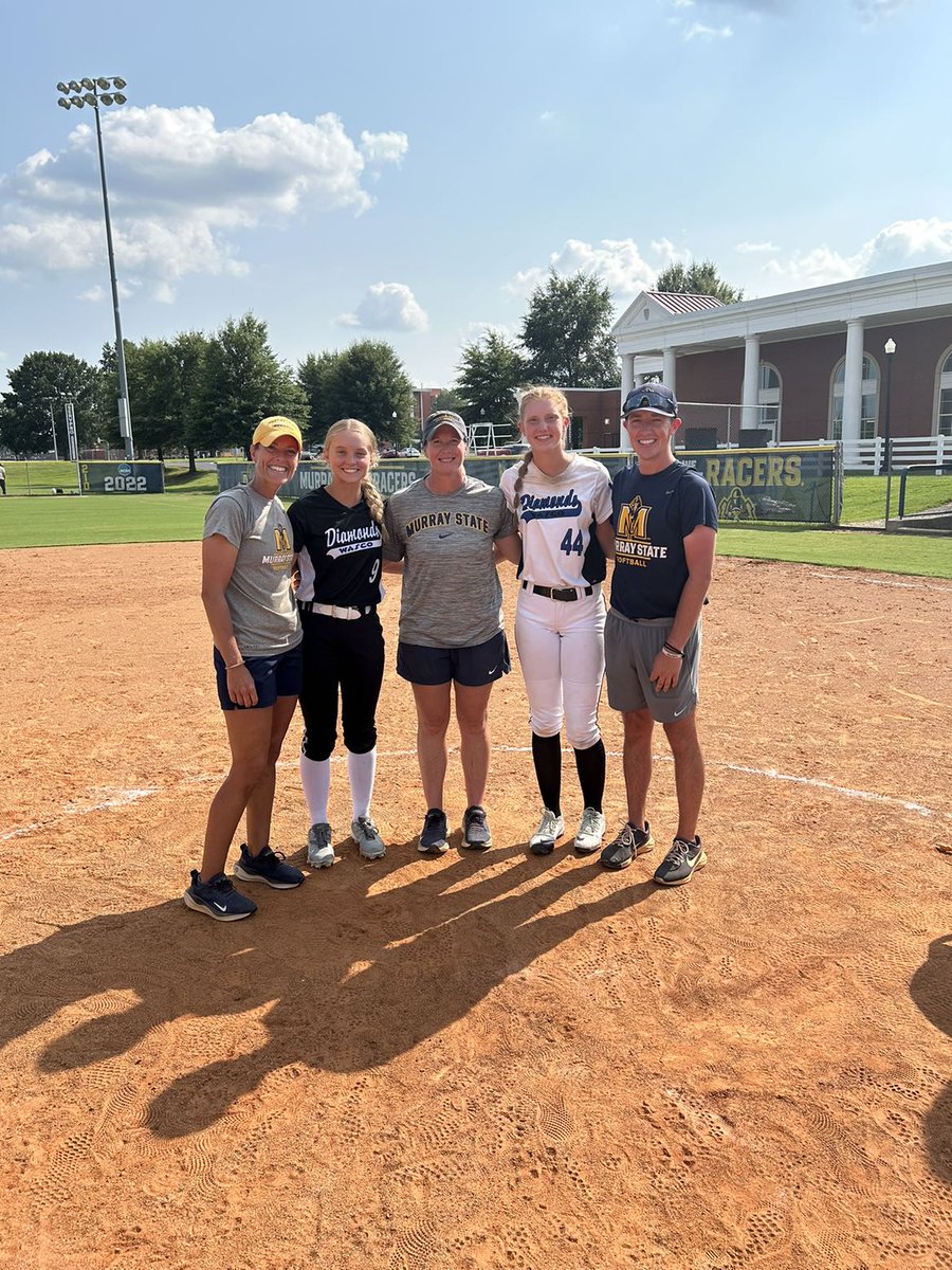 First time at a <a href="/RacersSoftball/">Murray State Softball</a> camp, and I loved it! Thanks to Coach K, <a href="/CoachGill_MSU/">Ashley Gilland</a>, &amp; @CoachZack_MSUSB for putting it on! I really appreciated the tips I got and I'm excited to implement them into my game!  <a href="/MorganBzdusek07/">Morgan Bzdusek 2026</a> <a href="/MmWasco/">Wasco Diamonds 18u MM</a> <a href="/mahaffyt/">Tim Mahaffy</a> <a href="/jillienwaldron/">Jillien</a> <a href="/WascoDiamonds/">Wasco Diamonds</a>