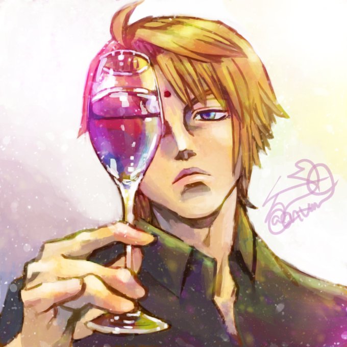 「blue eyes wine」 illustration images(Latest)