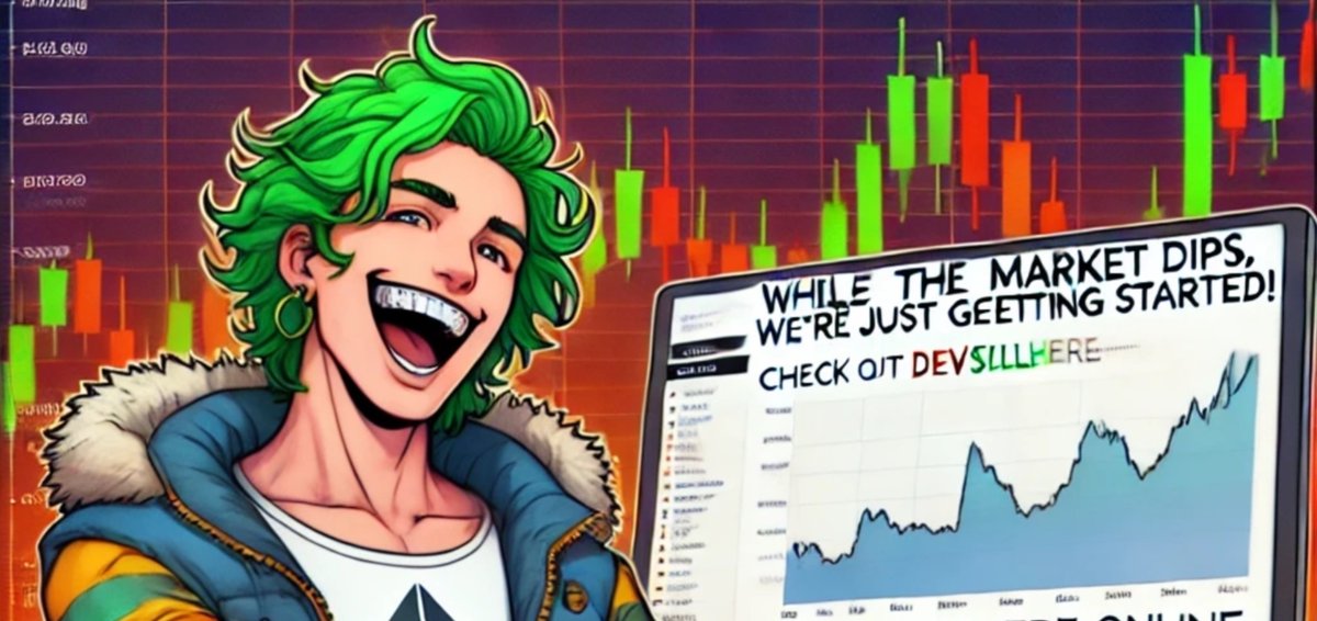 DevStillHereDSH's tweet image. While the crypto market&apos;s tanking, we&apos;re just getting started! Check out our sick new website with epic community submissions at devstillhere.online. Proud of our hustle and can&apos;t stop, won&apos;t stop!
#DEVSTILLHERE $DSH