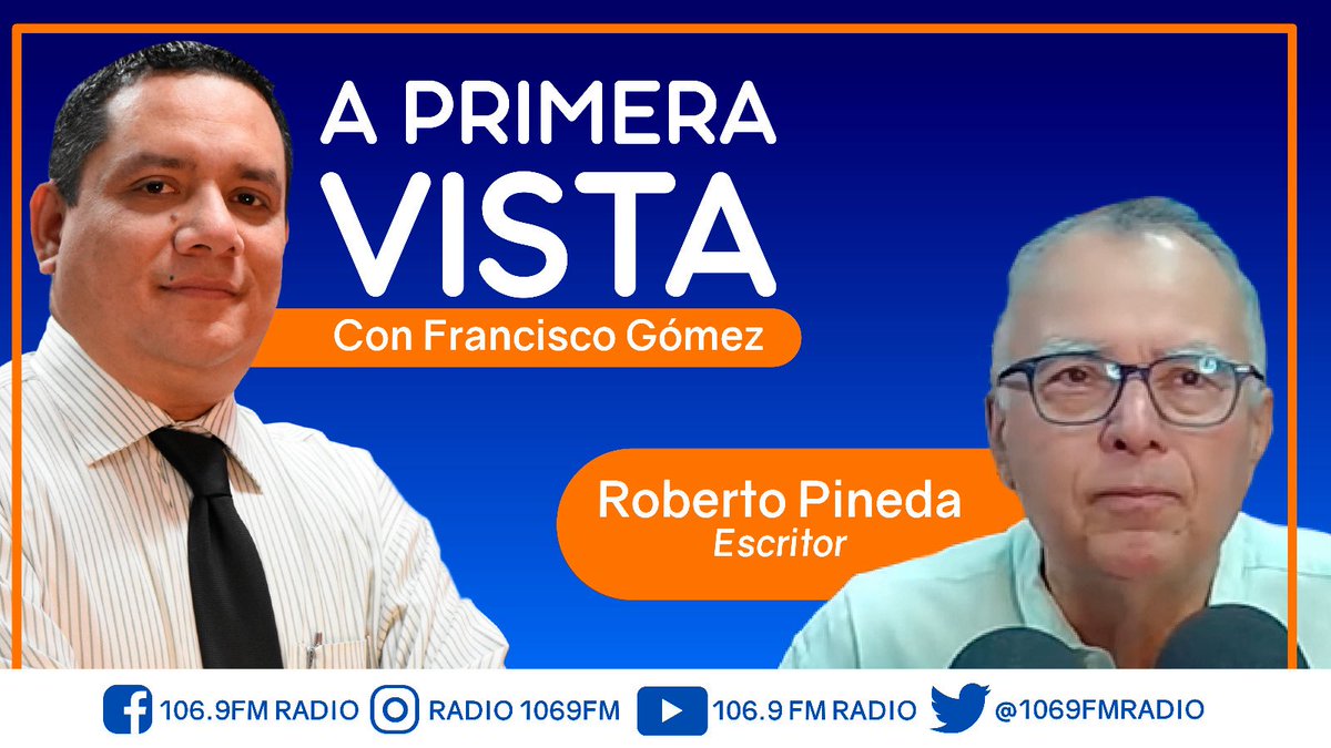 radiolarr's tweet photo. ¡No te Pierdas| #AprimeraVista con Francisco Gómez (@fragom8) este lunes 05 de agosto a las ⏰7:00am, #LaEntrevista con: Roberto Pineda, escritor.

#Yoescuchola1069 #1069FM 📻 https://t.co/CHbyf7oA2c