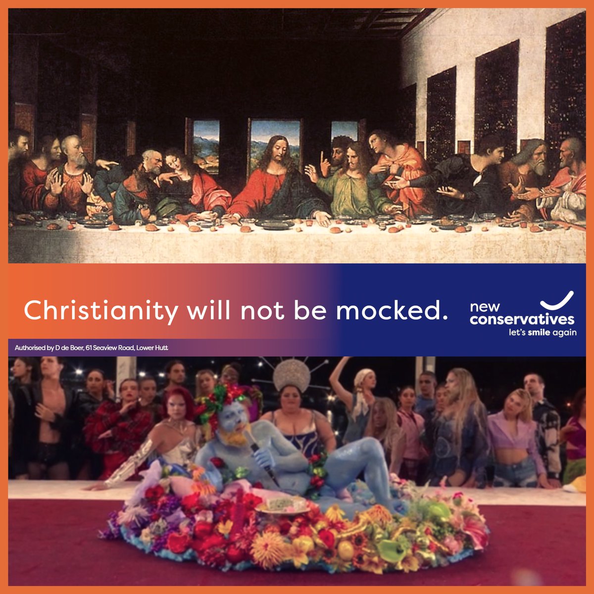 NewConservNZ's tweet photo. Should we simply ignore this provocation from the IOC #Paris2024 Olympics now they have openly denigrated a faith group? https://t.co/PQenTOgxf0