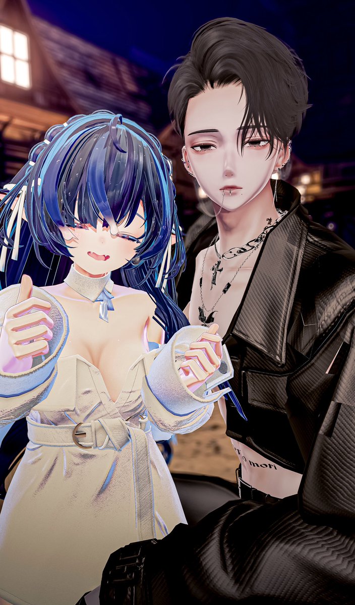 inori_vr's tweet photo. mingoにて
ゾーくんとお友達になりました✨
有名人！！

女性アバも男性アバも改変うますぎて感動しました

服のセンスとか色使いもそうなんだけど
リーヴァイ兵長と五条先生見せくれたのですが、自作ギミックもアニメーション凄すぎた

何よりも水瀬改変全部
エグいほどセクシーでかっこよかった😌✨ https://t.co/rC2lOJ3evJ