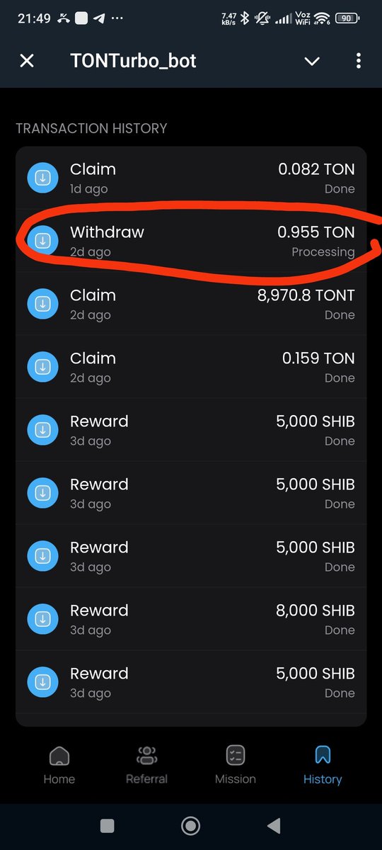 SubRed_cl's tweet photo. @tonturbo_app @realDogsHouse @Shibtoken @ShibainuCoin @tonturbo_app is a scam, they don't let you withdraw the mined coins. After you enter the support chat, they kick you out for asking for assistance. Their strategy is to make you believe that the game is real.
@telegram @ton_blockchain https://t.co/Zcldu9FqRk