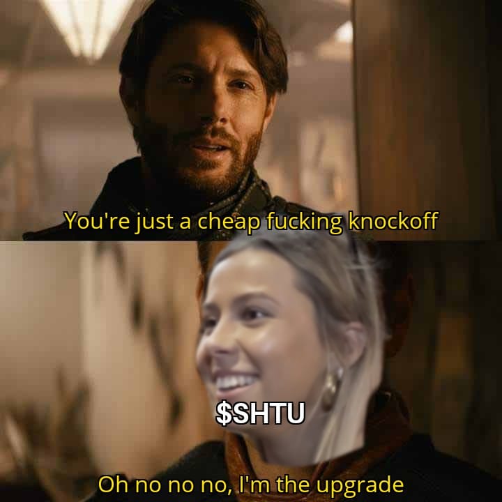 SHawkTuahSOL's tweet photo. Stay clear with $SHTU. Its the real deal🍆💦 https://t.co/9Cvhp3o4oP
