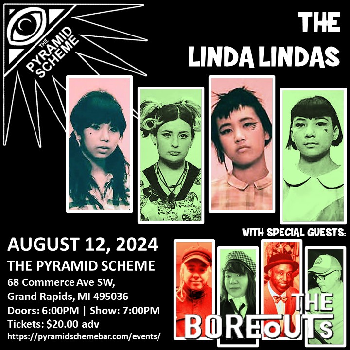 Got your tickets to see <a href="/thelindalindas/">The Linda Lindas</a> with special guests #TheBoreouts yet?  You won't want to miss this show! It'll be 100% energy from the first chord to the final encore!
✌️😎🎸

Tickets: pyramidschemebar.com/event/the-lind…