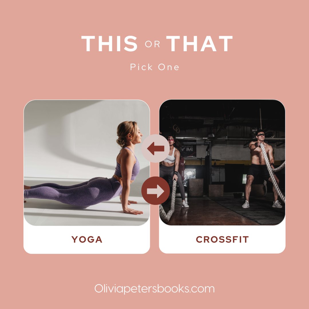 opwrites's tweet photo. This or That time!

How do you like to move your body? Yoga, CrossFit, something else?

***
#this #thisorthatchallenge #curious #thisorthattuesday #tuesday #tuesdaythoughts❤️ https://t.co/12GNUrTxU4