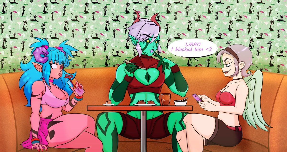 Cell0u0's tweet photo. Girly pop brunch with @Adkhir42069 and @Viol_ioly !
#LabratOfferings
#Artkhir https://t.co/HkJxxdtoCg