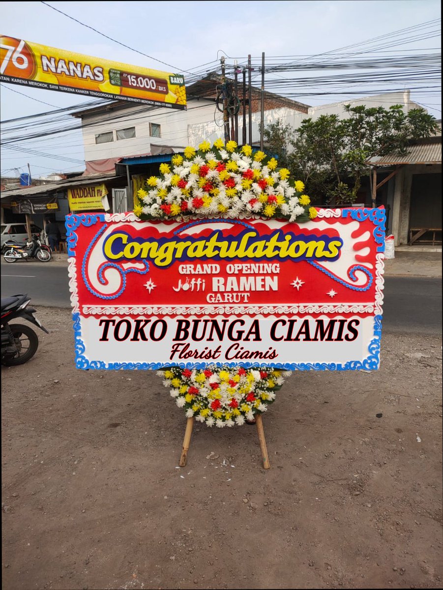 Menjual berbagai macam jenis bunga seperti karangan bunga, hand buket, bunga standing, dll. Buka 24 jam
#karanganbungaselamatdansukses
#karanganbungawedding
#karanganbungadukacita
#bungapapanciamis
#bungapapancongratulation
#jangkauanluas
#tokobungaciamisjawabarat